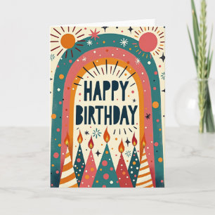 Vibrant Archway Birthday Card