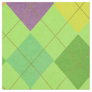 Vibrant Argyle Fabric