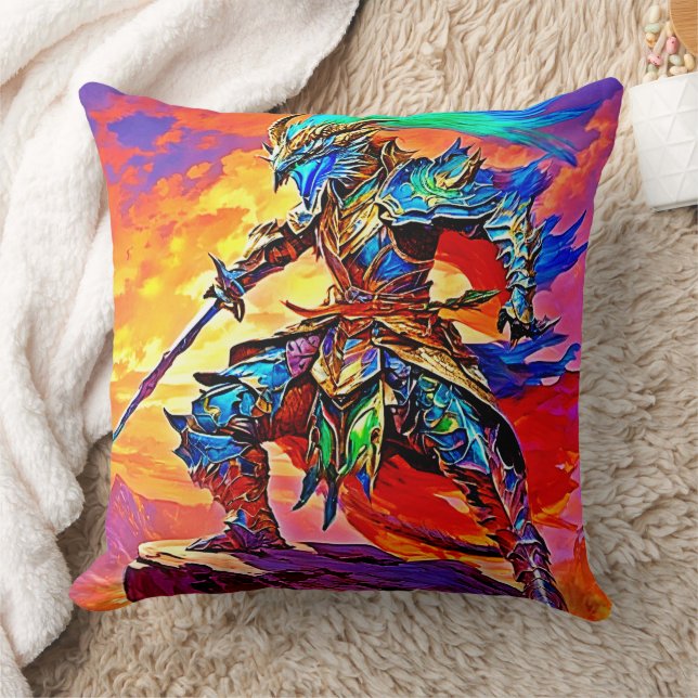Vibrant Armour Hero Design Cushion (Blanket)