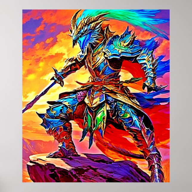 Vibrant Armour Hero Design Poster (Front)