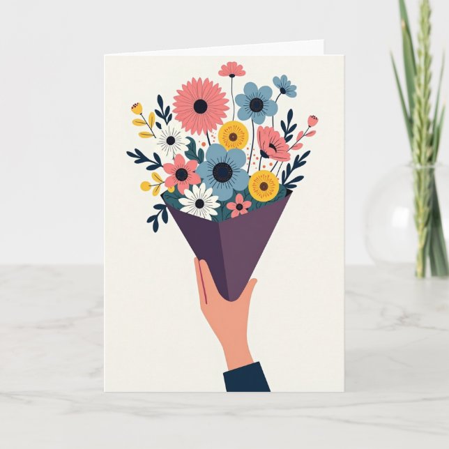 Vibrant Art Birthday Card (Front)