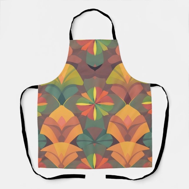 Vibrant Artistic Apron - Seamless Colourful Patter (Front)