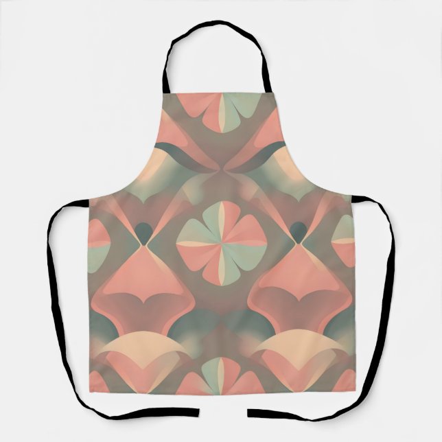 Vibrant Artistic Apron - Soft Colour Seamless Patt (Front)