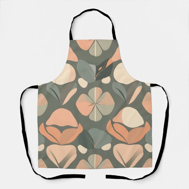 Vibrant Artistic Apron - Soft Colours & Seamless P (Front)