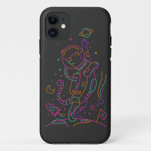 Vibrant Astro Cat iPhone 11 Case