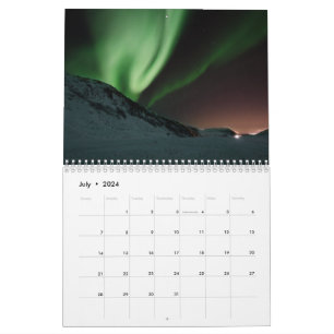 Vibrant Aurora Borealis Northern Lights Sky Colour Calendar