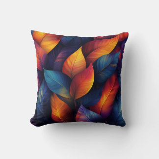 Vibrant Autumn Dreams Cushion - Colourful Nature-I
