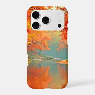Vibrant Autumn Forest River