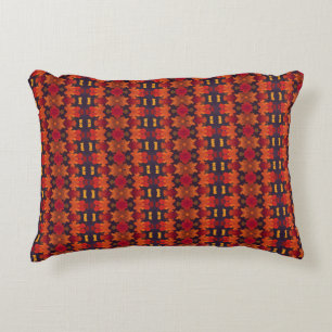 Vibrant Autumn Leaf Pattern Decorative Cushion