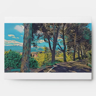 Vibrant Autumn Path envelope