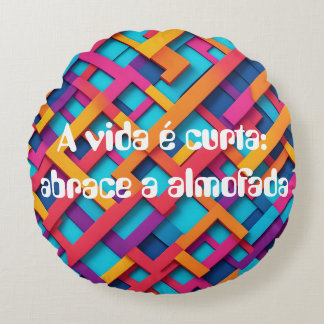 Vibrant Awakening Round Cushion