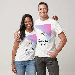 Vibrant Basketball Action Art T-Shirt
