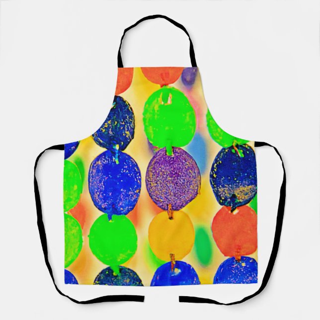 Vibrant Bead String Design Apron (Front)