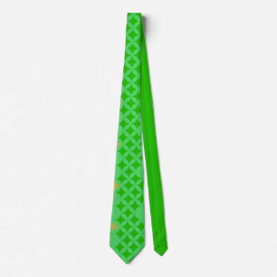 Vibrant Beautiful Pattern Green Neck Ties