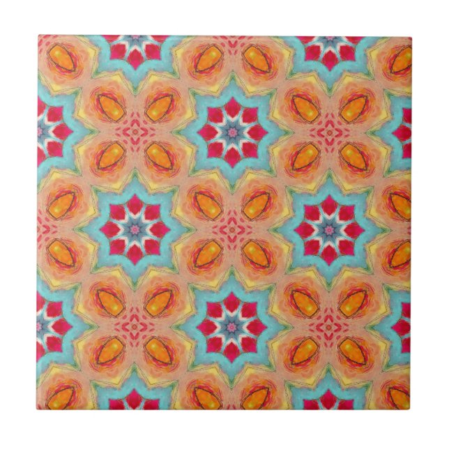 Vibrant Beauty Ceramic Tile (Front)