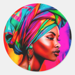 Vibrant Beauty Series 1 Classic Round Sticker