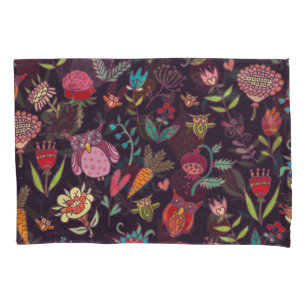 Vibrant Big Flowers Collection Pillowcase
