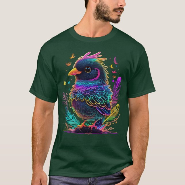 vibrant bird friend T-Shirt (Front)
