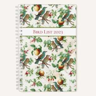 Vibrant Birds and Fruit Notebook