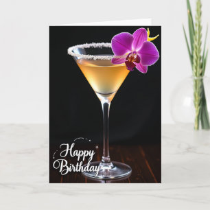 Vibrant Birthday Amber Card