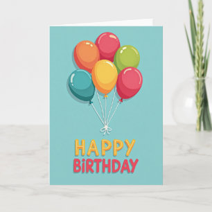 Vibrant Birthday Bow Card