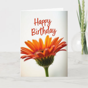 Vibrant Birthday Fiery Bloom Card