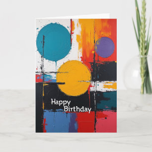 Vibrant Birthday Grid Card