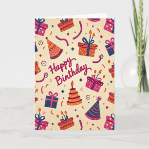 Vibrant Birthday Party Card