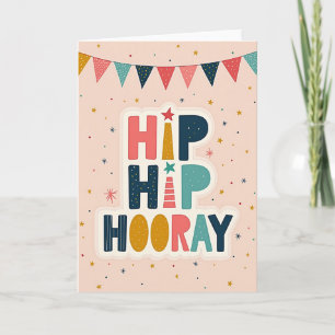 Vibrant Birthday Pennant Card