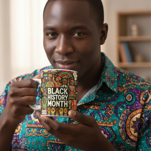 Vibrant Black History Month Afro Culture Mug 
