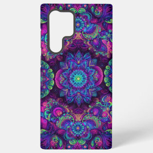 Vibrant Blacklight Kaleidoscope Design Samsung Galaxy Case