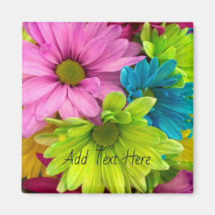 Vibrant Bloom – Colourful Floral Art Magnet