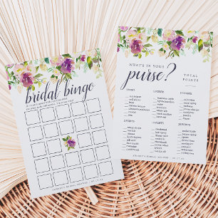 Vibrant Bloom Double-Sided Bridal Shower Game