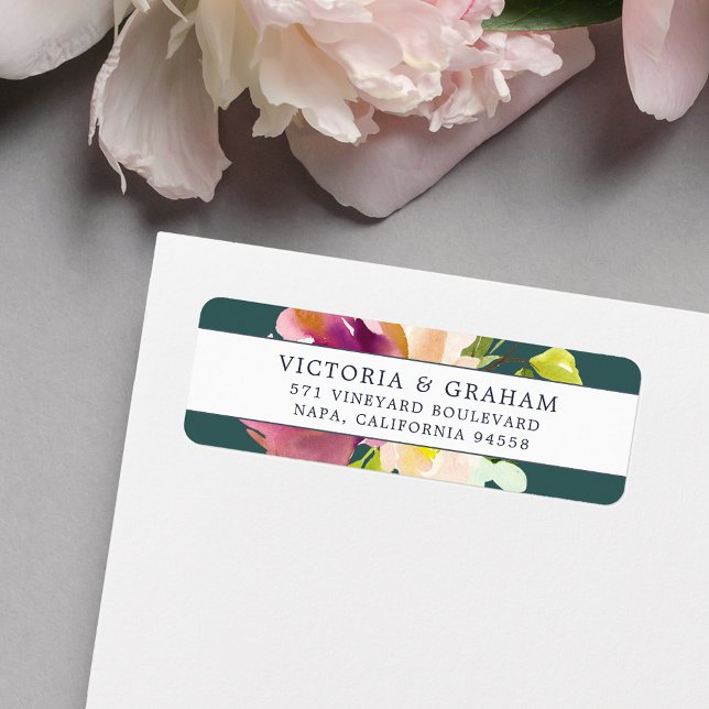 Vibrant Bloom | Floral Return Address Label (Creator Uploaded)