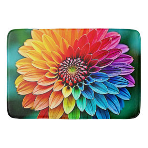 Vibrant Bloom of Hope and Joy Design Bath Mat