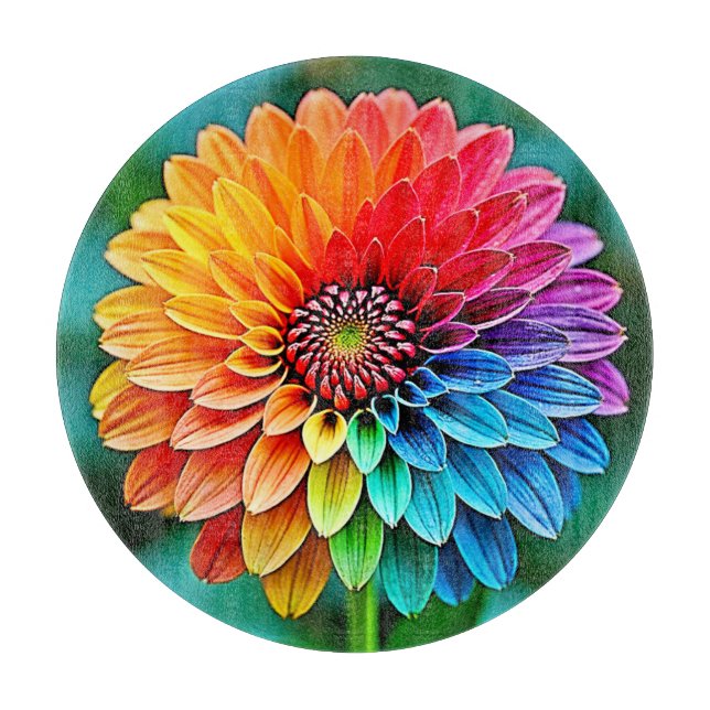 Vibrant Bloom of Hope and Joy Design Cutting Board (Front)