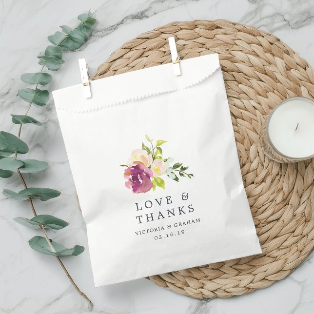 Vibrant Bloom Wedding Thank You Favour Bag (Creator Uploaded)