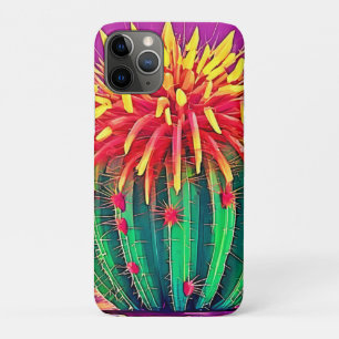 Vibrant Blooming Cactus iPhone 11 Pro Case