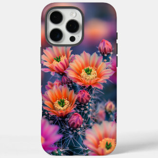 Vibrant Blooming Cactus Flowers in a Desert iPhone 16 Pro Max Case
