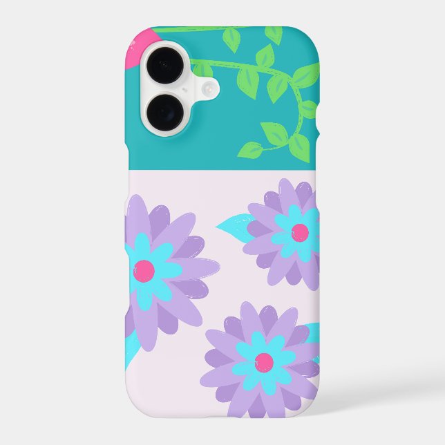 Vibrant Blooming Flowers Design (Back)
