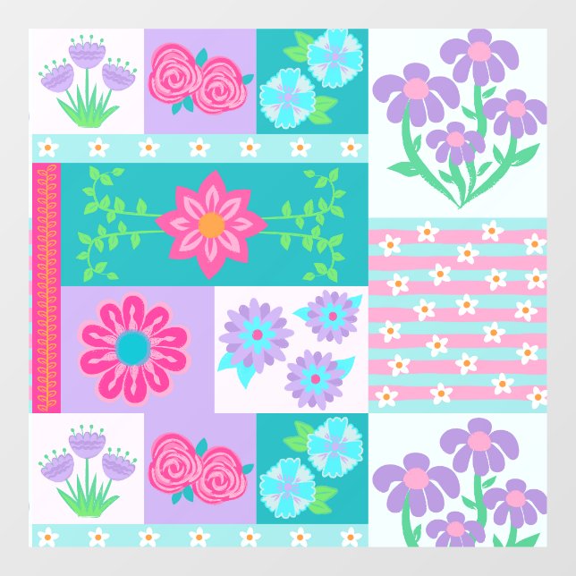 Vibrant Blooming Flowers Design (Sheet)