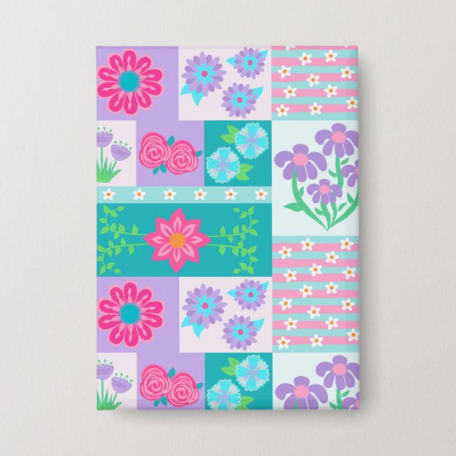 Vibrant Blooming Flowers Design (Front)