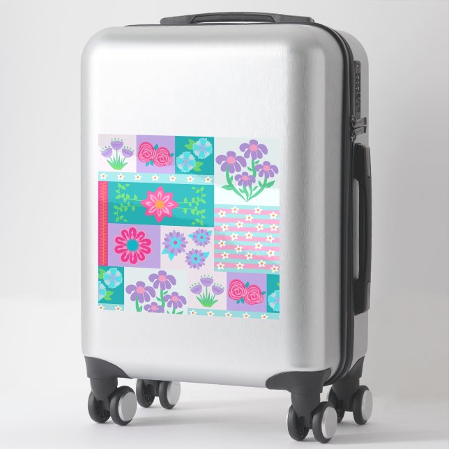 Vibrant Blooming Flowers Design (Suitcase)