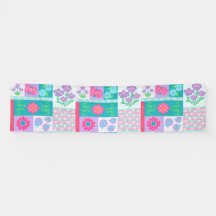 Vibrant Blooming Flowers Design Banner