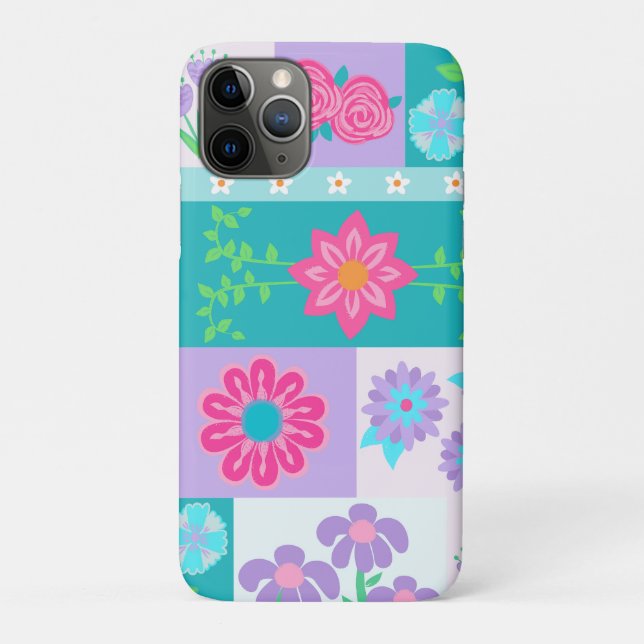 Vibrant Blooming Flowers Design Case-Mate iPhone Case (Back)