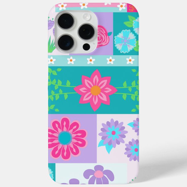 Vibrant Blooming Flowers Design Case-Mate iPhone Case (Back)
