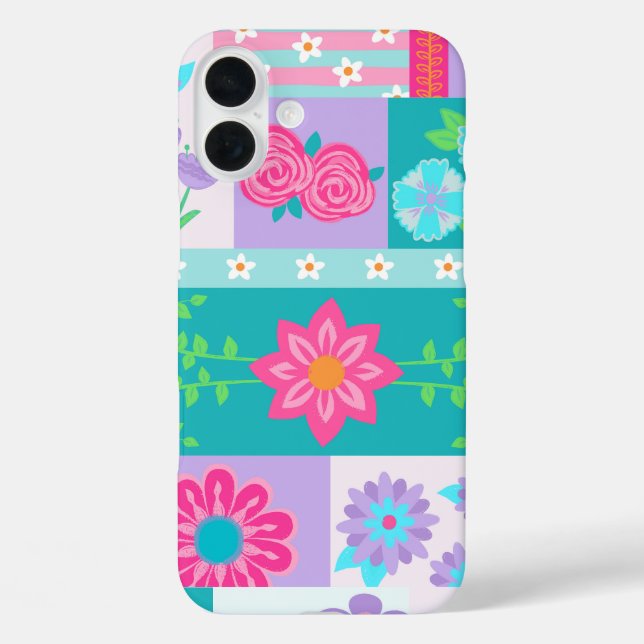 Vibrant Blooming Flowers Design Case-Mate iPhone Case (Back)