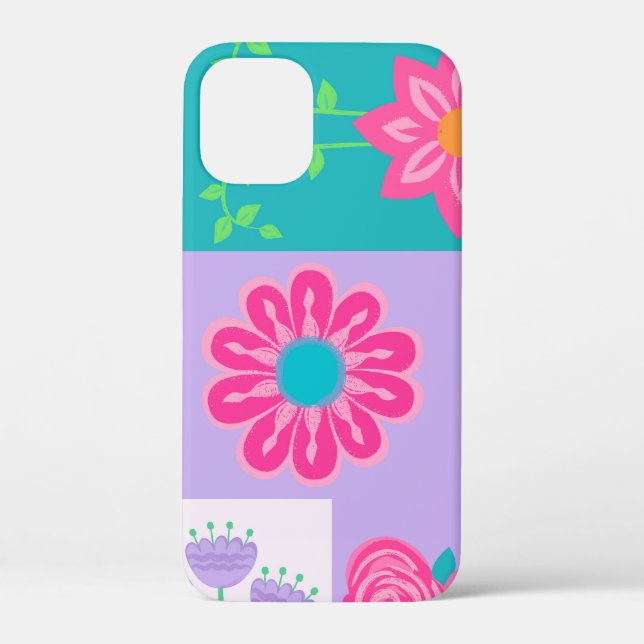 Vibrant Blooming Flowers Design Case-Mate iPhone Case (Back)