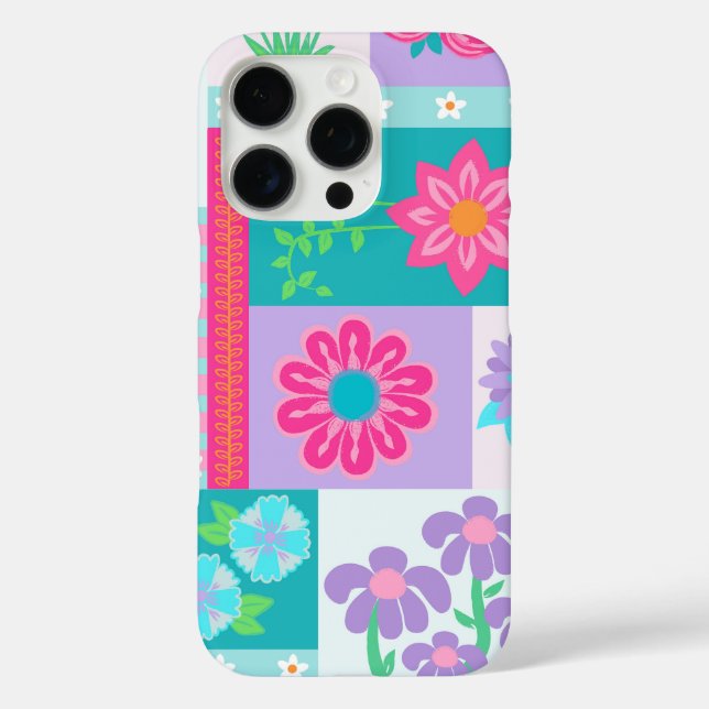 Vibrant Blooming Flowers Design Case-Mate iPhone Case (Back)