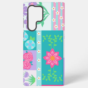 Vibrant Blooming Flowers Design Samsung Galaxy Case
